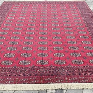 Buchara dywan wełniany 366 x 242 cm styl Buvharki tkany maszynowo #016