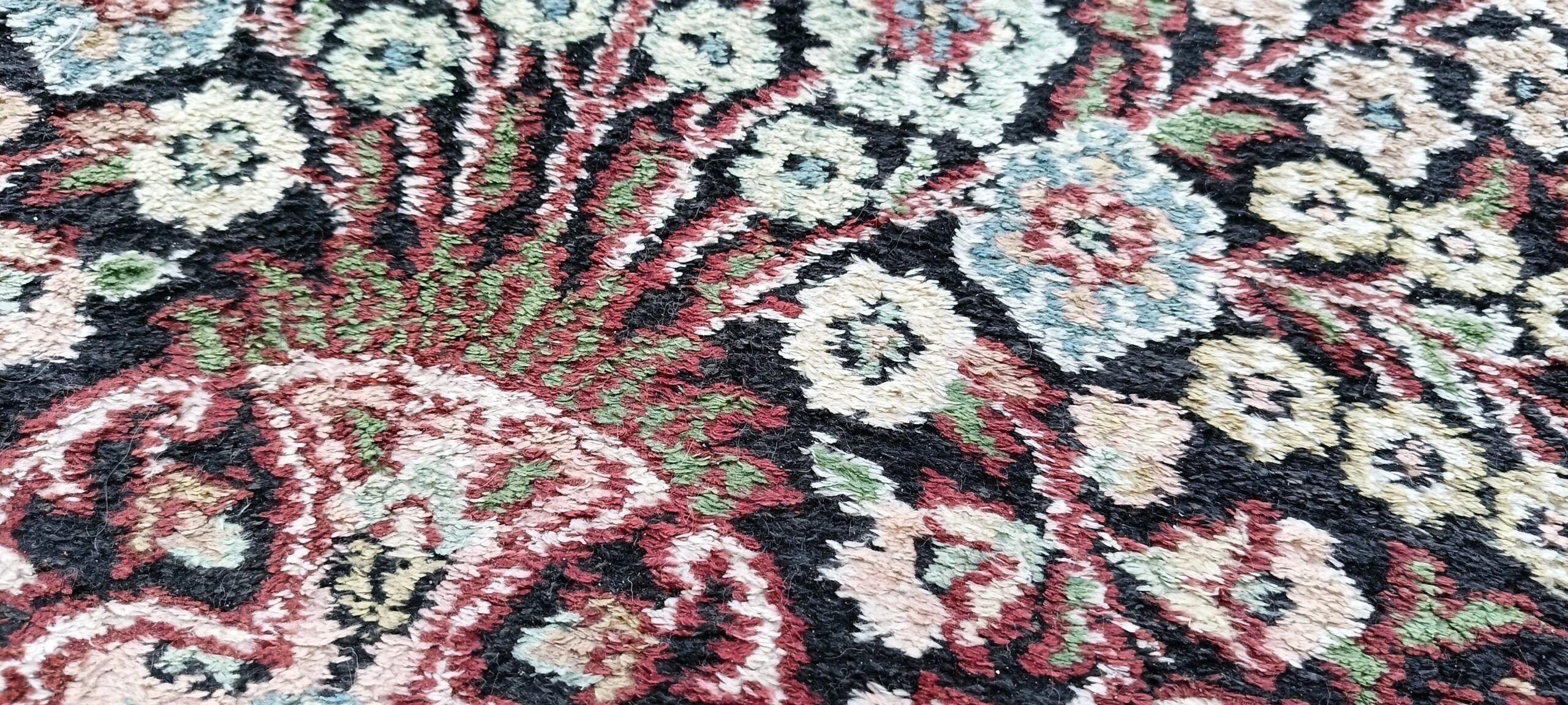 Kolekcjonerski Jedwabny KASHMIR 103x64 cm | Gęsty Splot | Stan Idealny #128 - obrazek 7