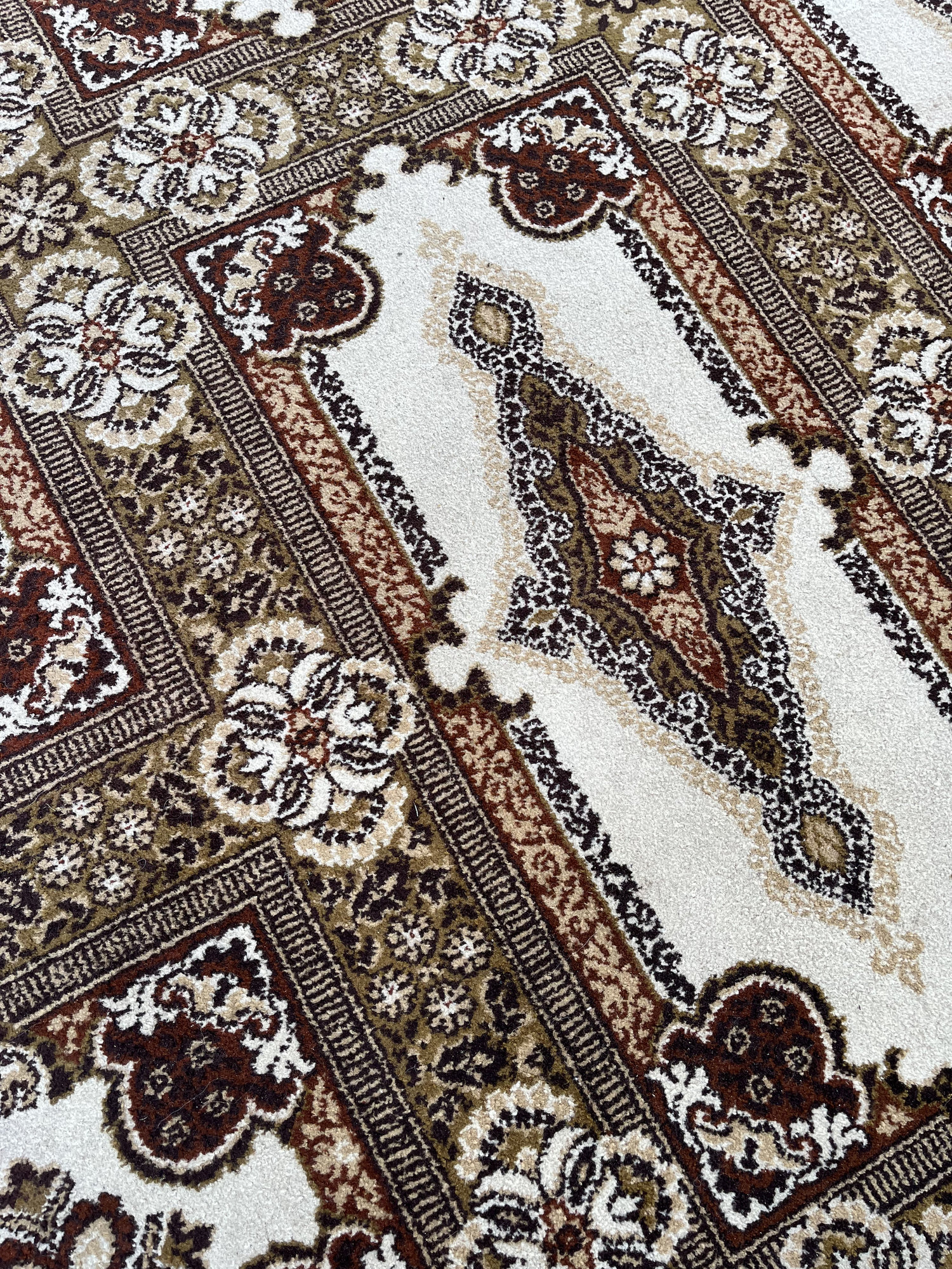 GIGANTYCZNY Dywan WEŁNIANY 333x248 cm – Unikalny Wzór Panelowy #052 - obrazek 5