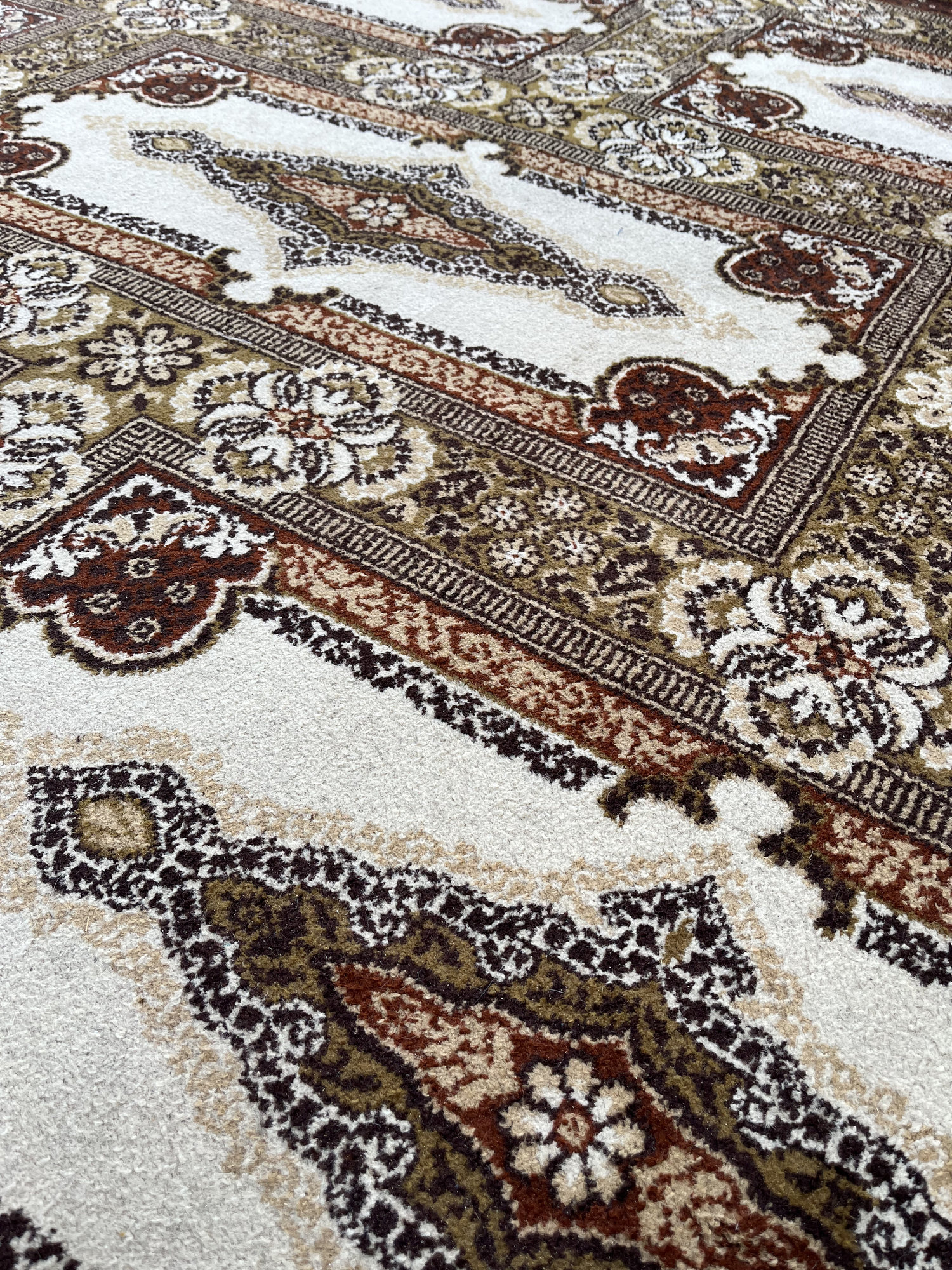 GIGANTYCZNY Dywan WEŁNIANY 333x248 cm – Unikalny Wzór Panelowy #052 - obrazek 6