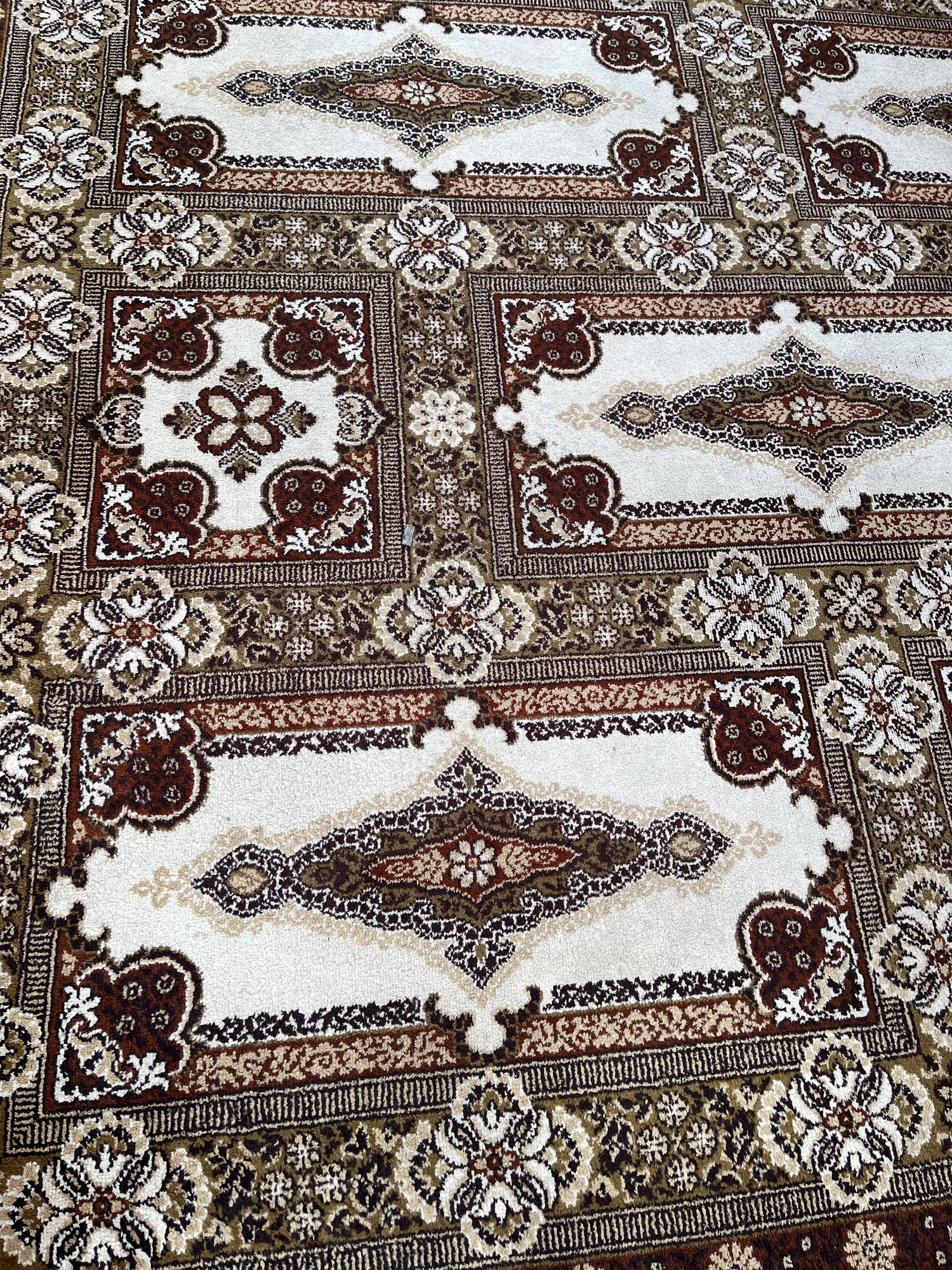 GIGANTYCZNY Dywan WEŁNIANY 333x248 cm – Unikalny Wzór Panelowy #052 - obrazek 8