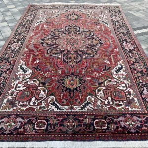 GIGANTYCZNY Perski HERIZ 353x222 – RĘCZNIE TKANY – 100% Wełna – Unikat #054