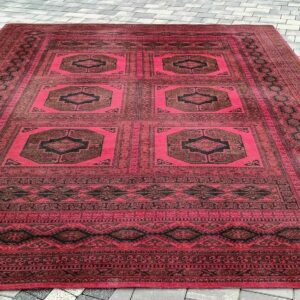 Afgański dywan wełniany 343 x 247 cm wełna 100% stylowy #049