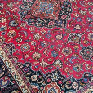 Duży perski dywan Mashad (Meshed) – ręcznie tkany | 354 x 262 cm | 100% wełna #022