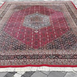 [ZAREZERWOWANY] Indo Bidjar ręcznie tkany dywan wełniany 365 x 249 cm piękny wzór duży #029