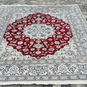 Nain ręcznie tkany irański dywan wełniany 260 x 202 cm perski Iran #023