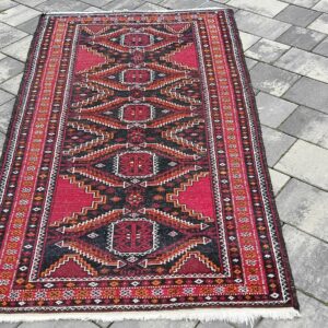 Baluch dywan wełniany tkany ręcznie afgański 168 x 93 cm Beludż #099