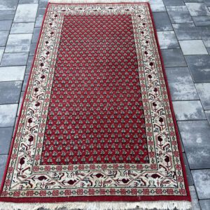 Ręcznie tkany dywan Indo-Mir | 170 x 90 cm | 100% wełna | Gęsty i gruby #080