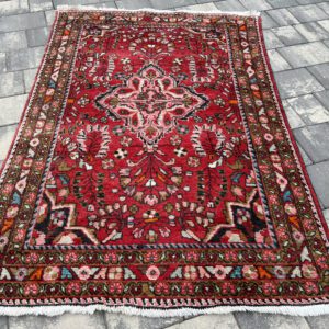 Ręcznie tkany dywan Hamadan 170x114 – 100% Wełna – Certyfikat – Unikat #061