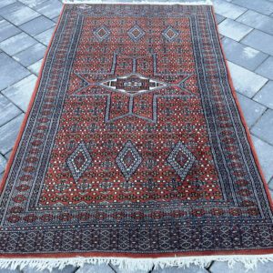 Ręcznie tkany dywan Afgan Beludż 162x97 | Sygnowany | 100% Wełna #096