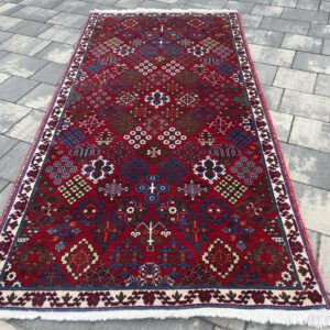 MEYMEH | 190 x 93 | Perski Dywan Ręcznie Tkany | Unikatowy Wzór | 100% Wełna #038