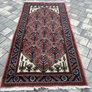 BAKHTIARI | 200 x 99 | Perski Dywan Ręcznie Tkany | Unikatowy | 100% Wełna #047