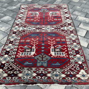 KILIM SIRJAN | 177 x 105 | Perski Dywan Tkany na Płasko | Wełna | Styl Boho / Loft #048