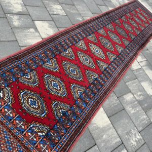BUCHARA | 305 x 64 | Chodnik Pakistański | Wełna Premium | Bardzo Miękki #126