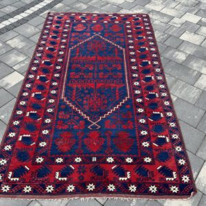 AFGAN ADRASKAND | 200 x 113 | Ręcznie Tkany | Drzewo Życia | Styl Etno / Loft #133