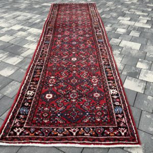 Majestat Persji – luksusowy, szeroki chodnik Hamadan Tuyserkan, ręcznie tkany, 338 x 96 cm #090