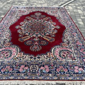 [ZAREZERWOWANY] Artyzm Persji – oryginalny dywan Yazd ręcznie tkany w Iranie, 375 x 256 cm #083