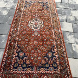 Arystokracja Persji – luksusowy chodnik Moud Herati, ręcznie tkany w Iranie, unikat, 155 x 68 cm #096