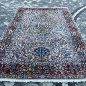 Arcydzieło Sztuki Perskiej ISFAHAN 315x211 Mistrzowska Sygnatura KORK Wełna Jedwab Rarytas #102
