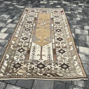 Ekskluzywny anatolijski dywan Milas – 100% organiczna wełna, unikat z certyfikatem autentyczności #103