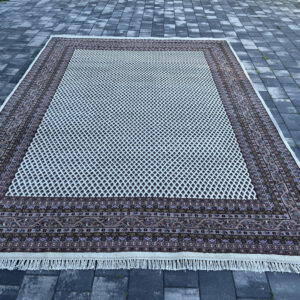 Monumentalny ręcznie tkany dywan Mir perski wzór Boteh 100% wełna grubość 15mm 360x253 cm #151