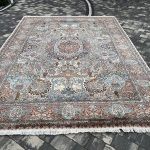 Perskie Arcydzieło Pałacowe Kashmar Silk – Ręcznie Tkany Kobierzec Klasy Muzealnej 438x309 cm #183
