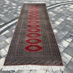 Ekskluzywny Chodnik Afgański Bukhara – Szeroki Format, Wełna Premium 310 x 101 cm #190