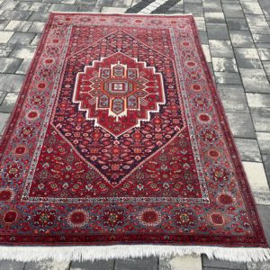 Ekskluzywny RĘCZNIE TKANY dywan perski BIDJAR 216x135 WEŁNA Iran z metką #219
