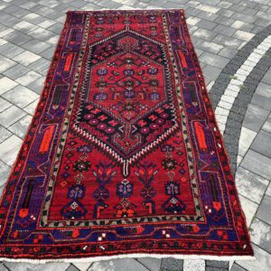 Ekskluzywny RĘCZNIE TKANY dywan perski KOLIAI 265x128 WEŁNA Ciężki Kurdystan #222